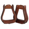 "Plain" Western Stirrups Smooth Leather