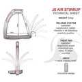 Jin Stirrup AIR Safety Stirrup rôzne farby