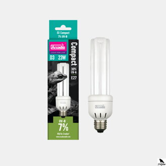 ARCADIA D3 COMPACT BULB 7% UVB 23 WATT