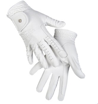Jazdecké rukavice -Grip- Style biele