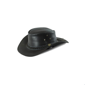LEATHER WESTERN HAT