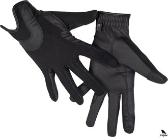 Jazdecké rukavice - Grip Mesh- čierne