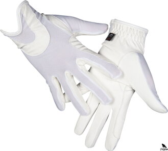 Jazdecké rukavice - Grip Mesh- biele