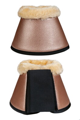 Zvony s presahom -Comfort Premium Fur- zlatoružová