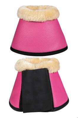 Zvony s presahom -Comfort Premium Fur- tmavoružová