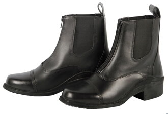 Jodhpur boots leather Zipper čierne