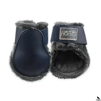 Horses Fur Fetlock Boots modré