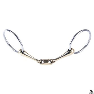 Voľný krúžok snaffle GB, francúzske ústa s o-linkou 20mm