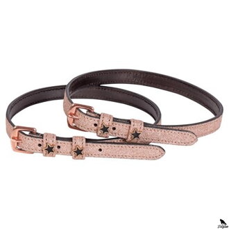 Kožené remienky Rosegold star