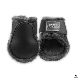 Horses Fur Fetlock Boots čierne