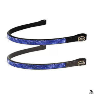 Horses Blue Strass Browband