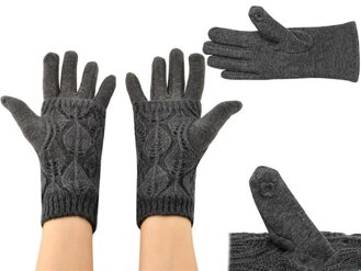 Hmatové rukavice  - šedé