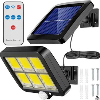 120 LED COB solárne nástenné svietidlo