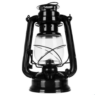 Čierná olejová lampa 24cm