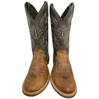 Old West Men's Western Boots Gray 40-46