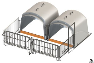 CalfHouse Premium XL s oplotením – 2-dielna sada