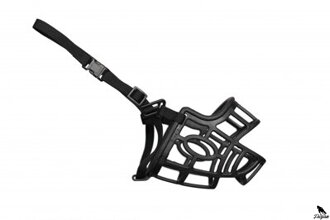 Flexy plastový náhubok dĺžka 29cm S, remienok: 42-57cm