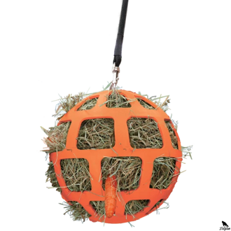 Krmná lopta 22cm oranžová
