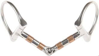 D-Ring snaffle with copper rollers 13mm