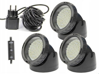 LAMPA 3x 60 LED QL-34 RGB 15W