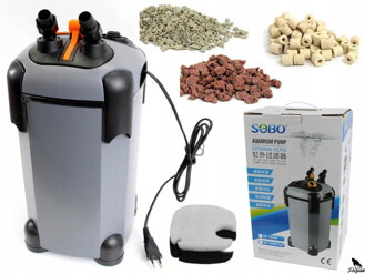 SOBO Externý filter 1000l / h 10W AKVÁRIUM DO 250L 