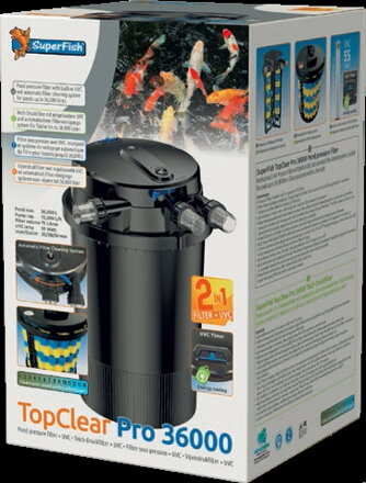 Jazierkový filter TopClear Pro 36000 + 55W UV