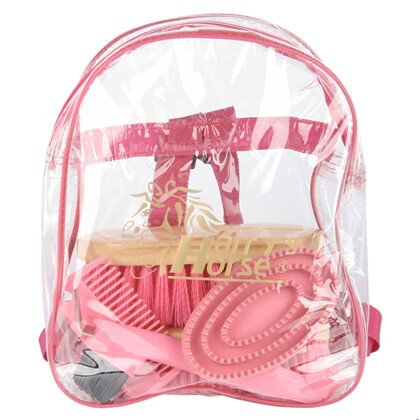 Backpack čistiaci set pre kona ružový