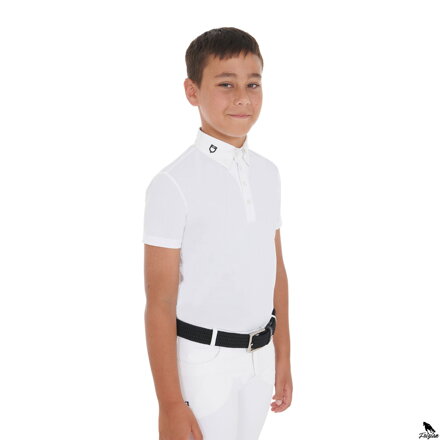 Chlapčenské tričko SLIM FIT biele