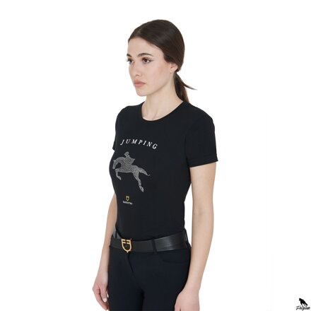 Dámske SLIM FIT tričko čierne