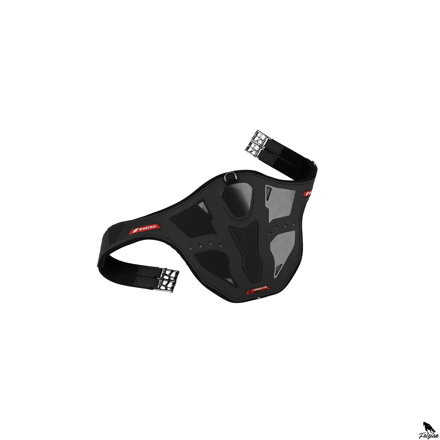 CARBON AIR STUD GIRTH čierny