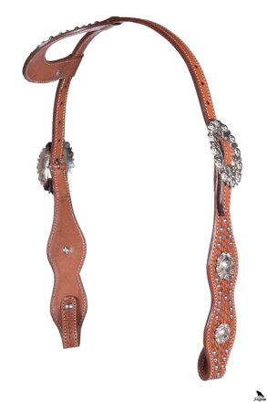 Western bridle -Arlington- one-ear s otažami