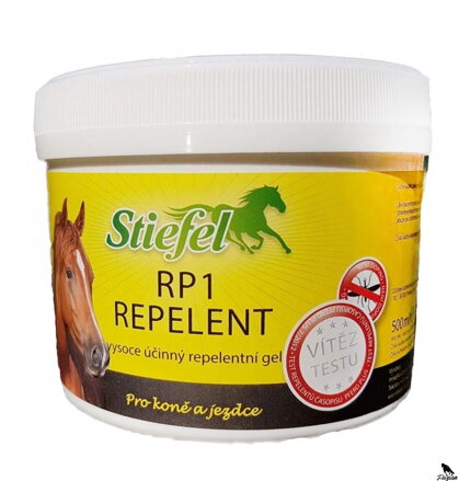 RP1 Repelent gel pre kone a jazdcov, Nádobka se špongiou 500ml