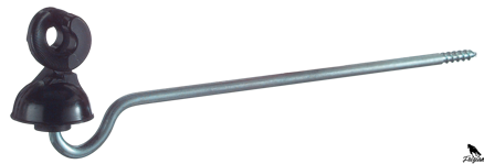 Izolátor Lano/drôt "Ideal" so stopkou 22 cm - 25ks
