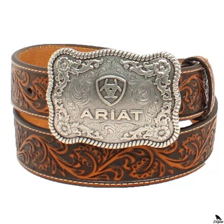 Men Western Belt Ariat Floral