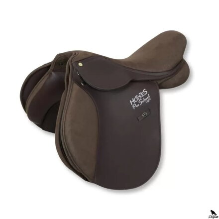 Ľahké skokanské sedlo Horses Pro School hnedé