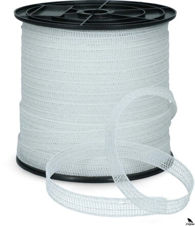 Páska na oplotenie ZoneGuard 20 mm Basic biela 200 m (4 drôty)