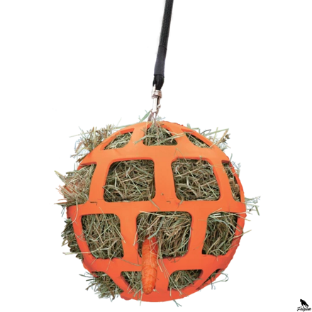 Krmná lopta 22cm oranžová