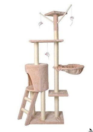 Cat Bed House 5 úrovní bežová 138cm