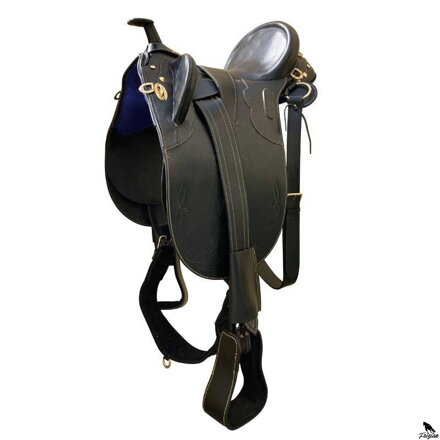 STOCK SADDLE WITH HORN čierne