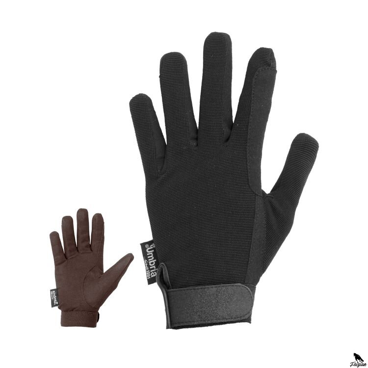 JAZDECKÉ RUKAVICE AMARA+POLYESTER Hnedé JAZDECKÉ RUKAVICE AMARA+POLYESTER Hnedé