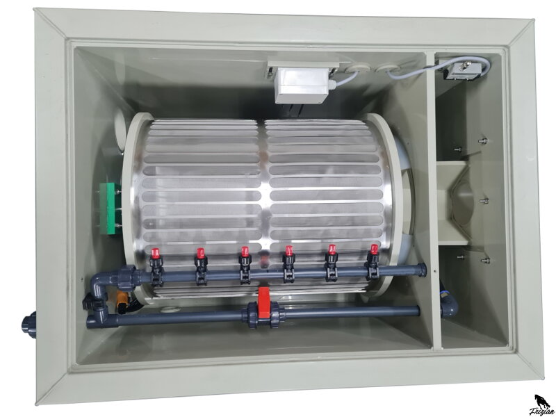 Bubnový filter PP35 vrátane preplachovacieho kanála Bubnový filter PP35 vrátane preplachovacieho kanála