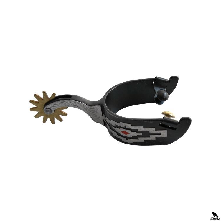 BLACK NAVAYO SPURS BLACK NAVAYO SPURS