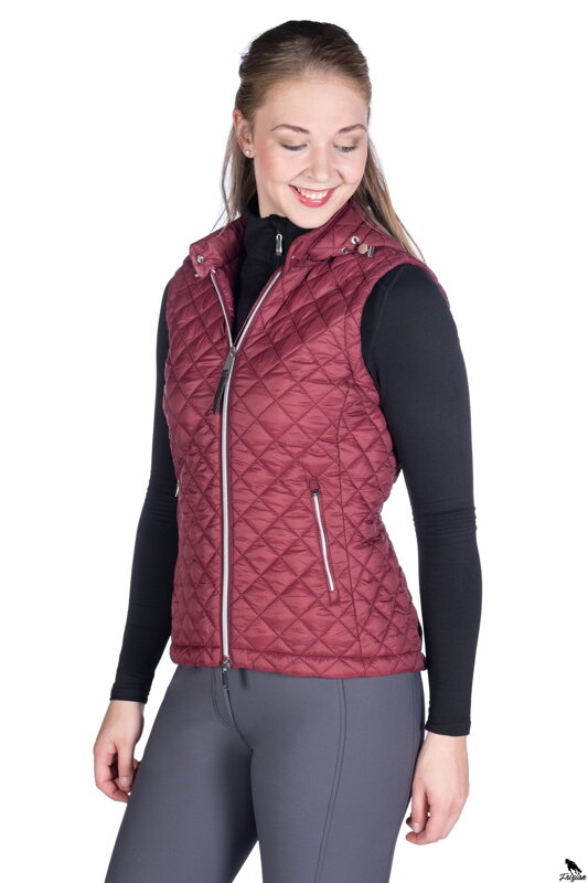 Quilted vest -Stella- bordová Quilted vest -Stella- bordová