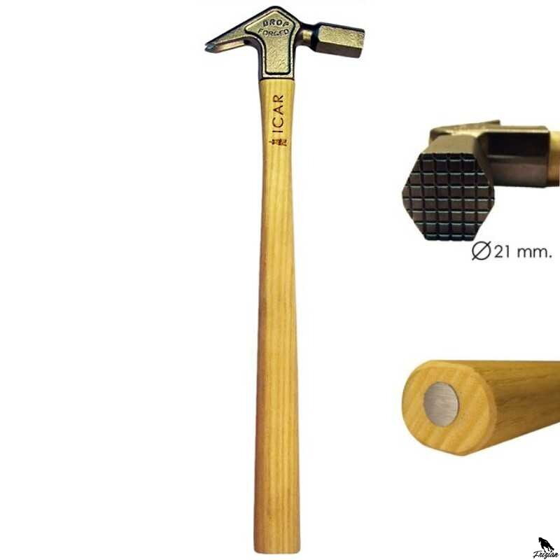 HNACIE KLADIVO ICAR ERGONOMICKÁ DREVENÁ RÚČKA SILNÝ MAGNET V BOTTONE 340G