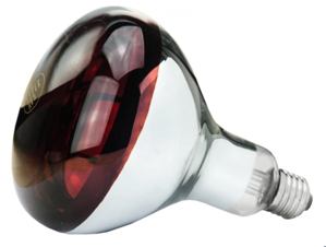 Infračervená lampa 150 W červená Tvrdené sklo