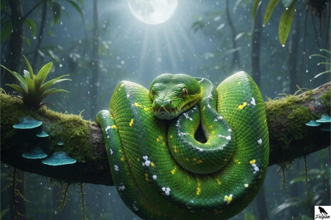 Pytón stromový (Morelia viridis)