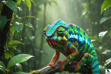 Chameleón pardálí (Furcifer pardalis)